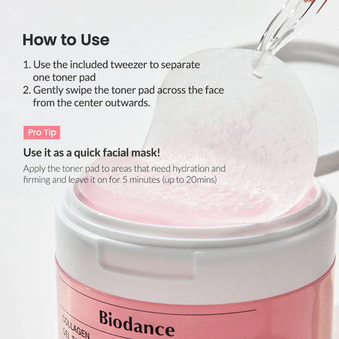 Collagen Gel Toner Pads - WowSkin Romania